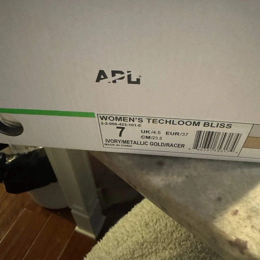 APL Ivory and Gold TechLoom Bliss Sneakers - Picture 7 of 10